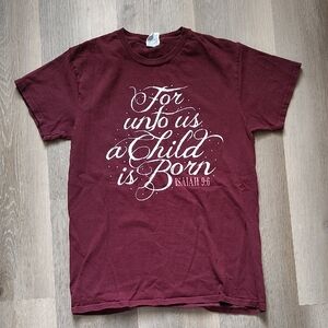Burgundy Graphic T-Shirt